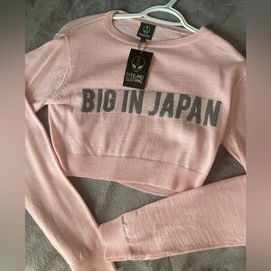 DOLLSKILL everland BIG IN JAPAN CROPPED SWEATER LARGE